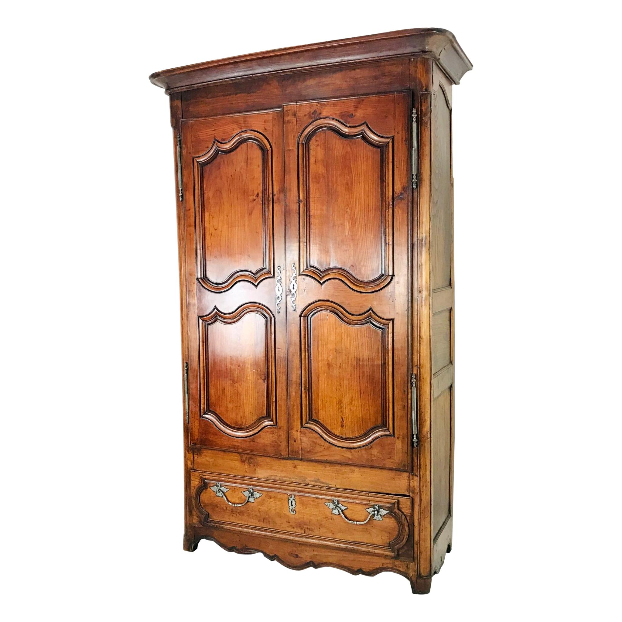 Vintage French Walnut Armoire