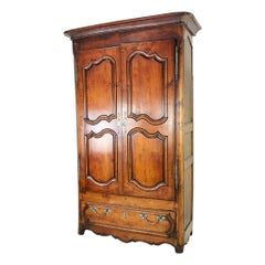 Vintage French Walnut Armoire