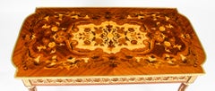 Vintage French Walnut & Marquetry Coffee Table 20th C