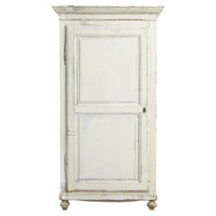 Used French White Patinated Cabinet