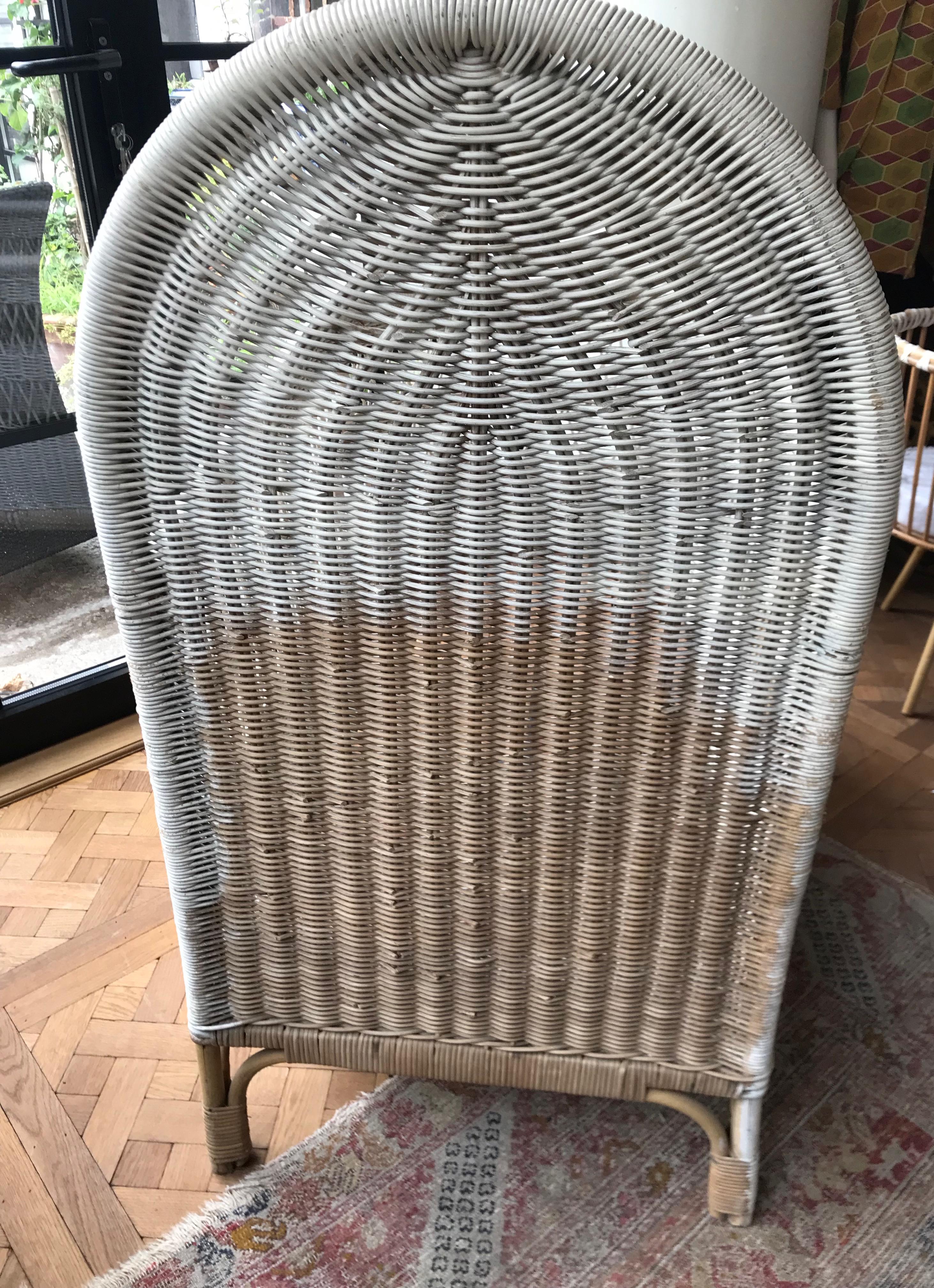 20th Century Vintage French Wicker Baby Bed/ Crib For Sale