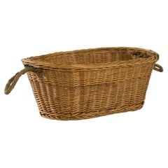 Vintage French Wicker Basket