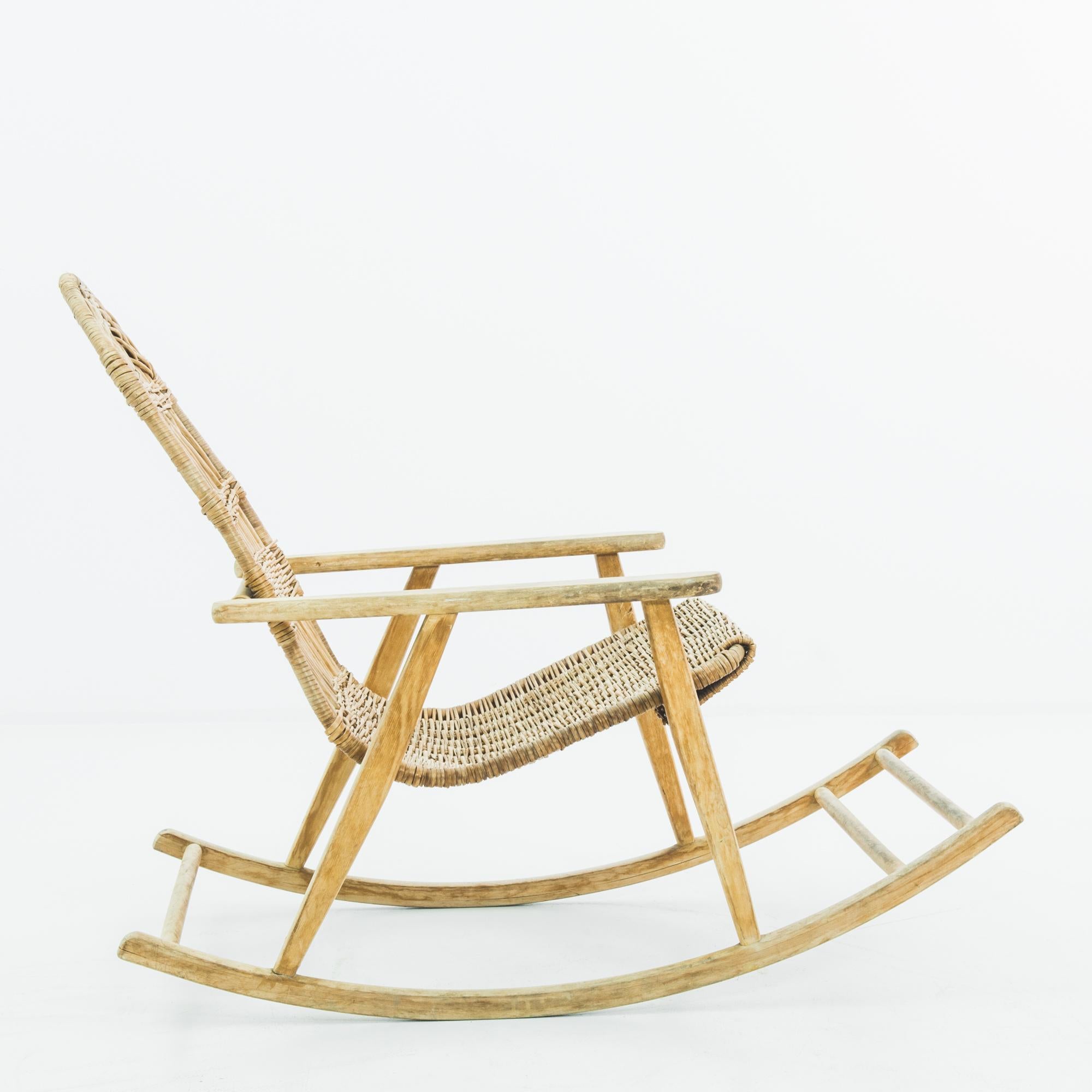 woven rocking chair