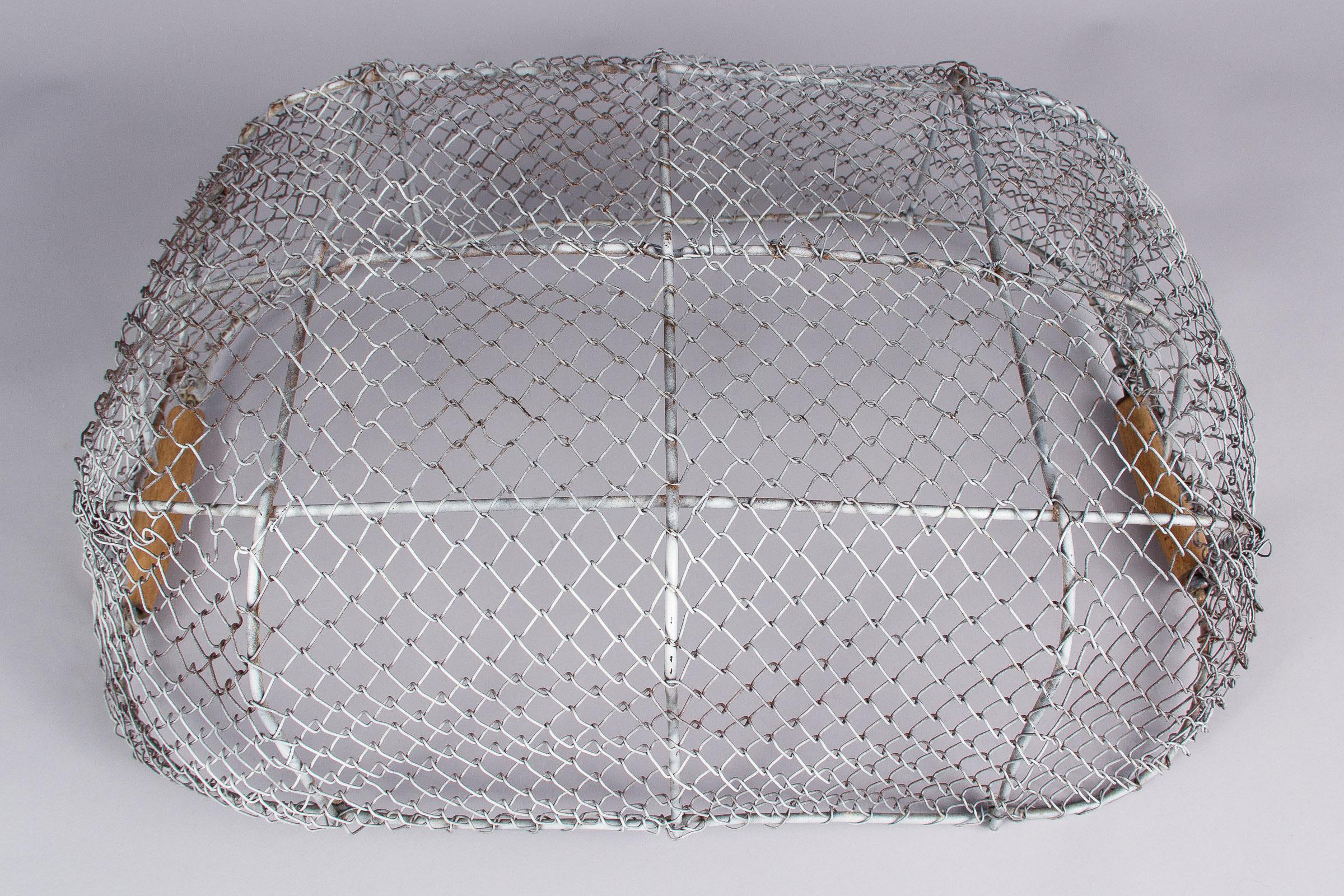 Vintage French Wire Basket, 1940s 2