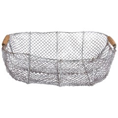 Vintage French Wire Basket, 1940s