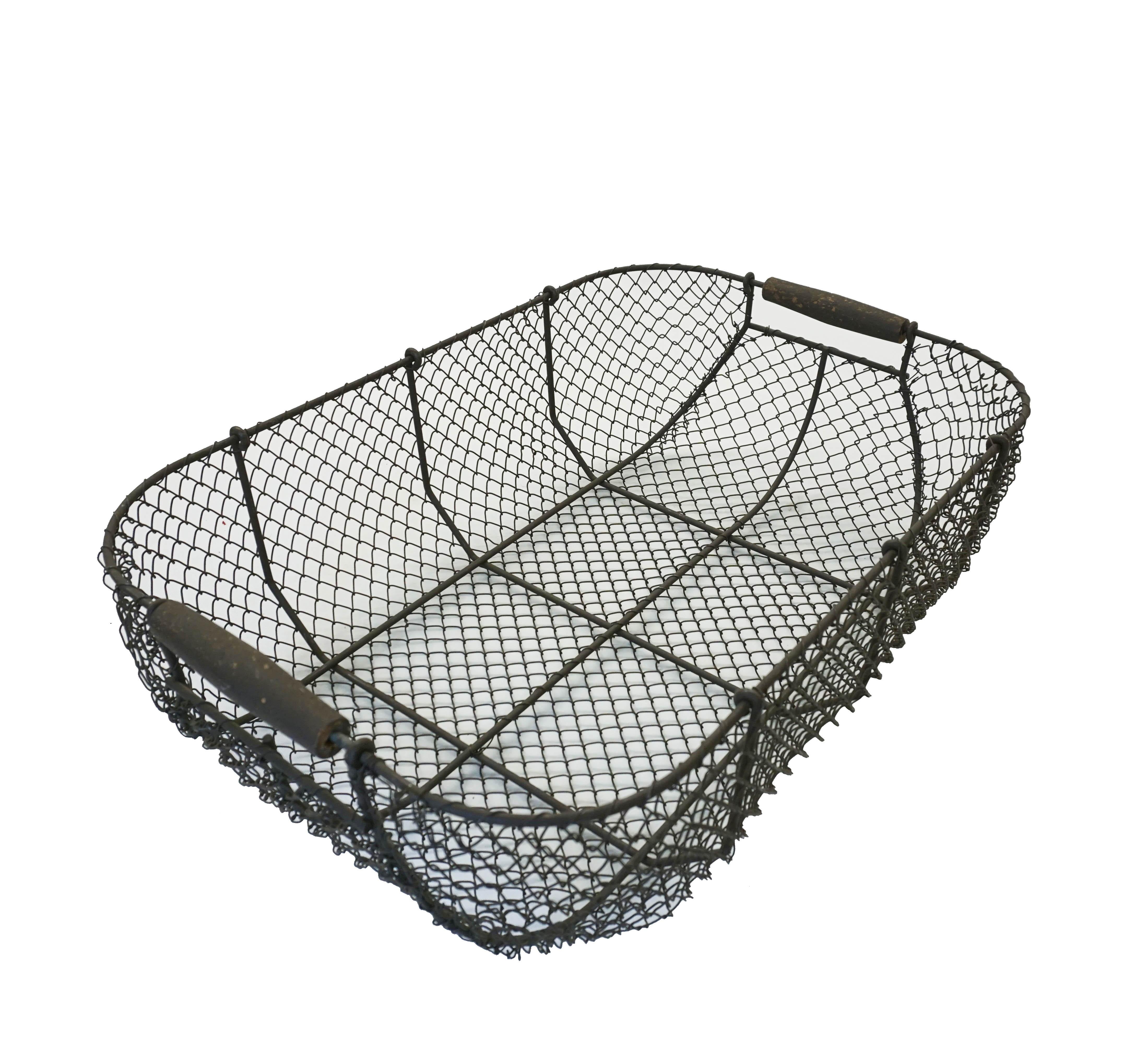 French Provincial Vintage French Wire Basket, 1960s