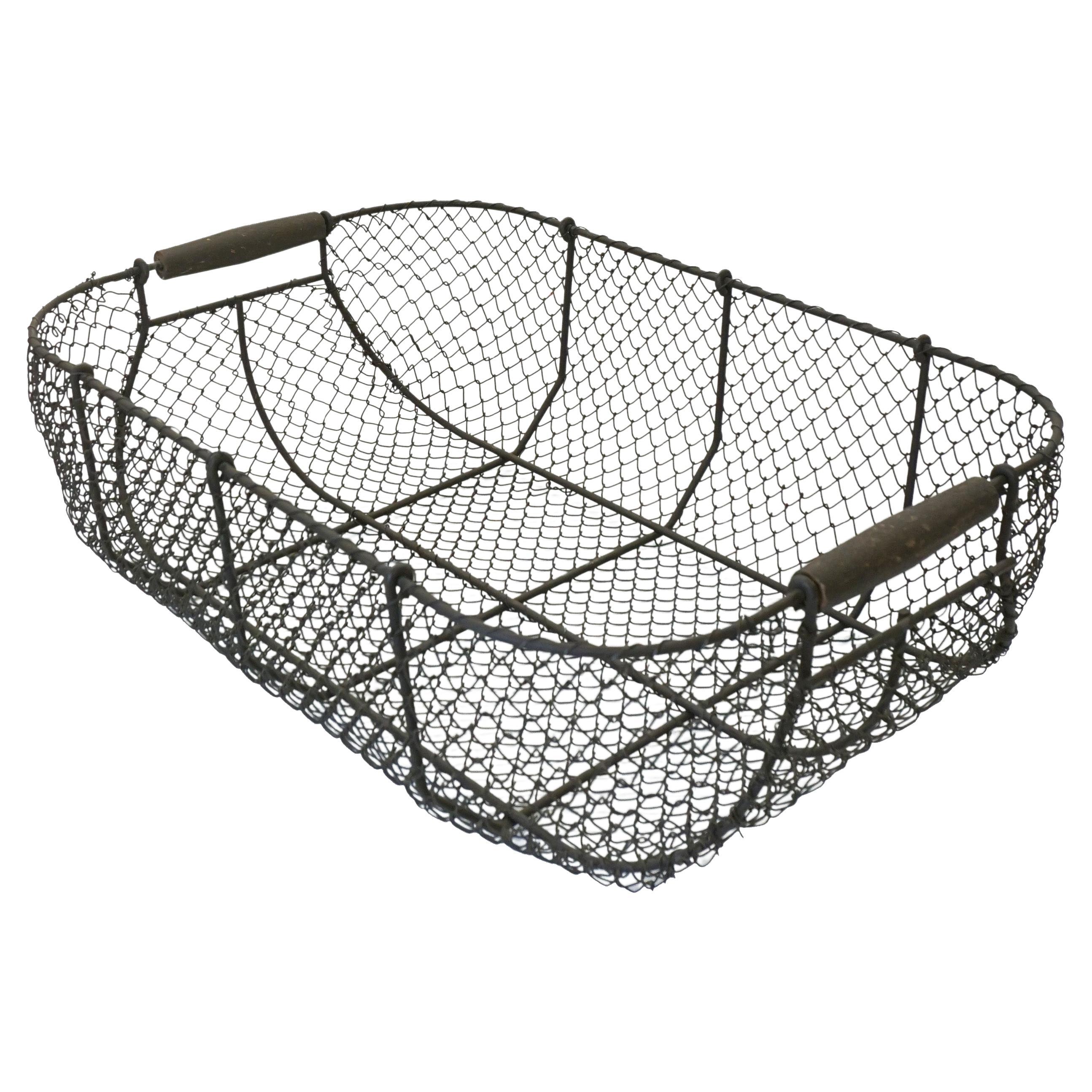 Vintage French Wire Basket, 1960s