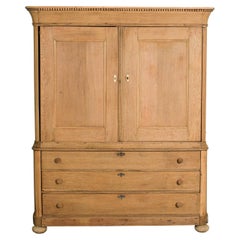 Vintage French Wood Armoire