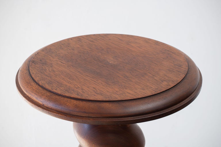 Mid-20th Century Vintage French Wood Side Table or Pedestal For Sale