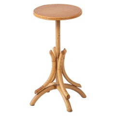 Vintage French Wood Side Table or Pedestal