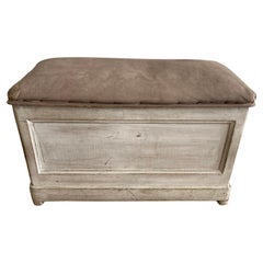 Vintage French Wood Trunk