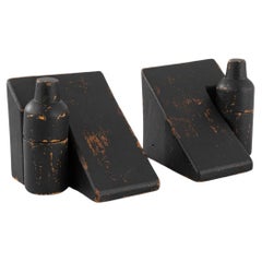 Vintage French Wooden Bookends