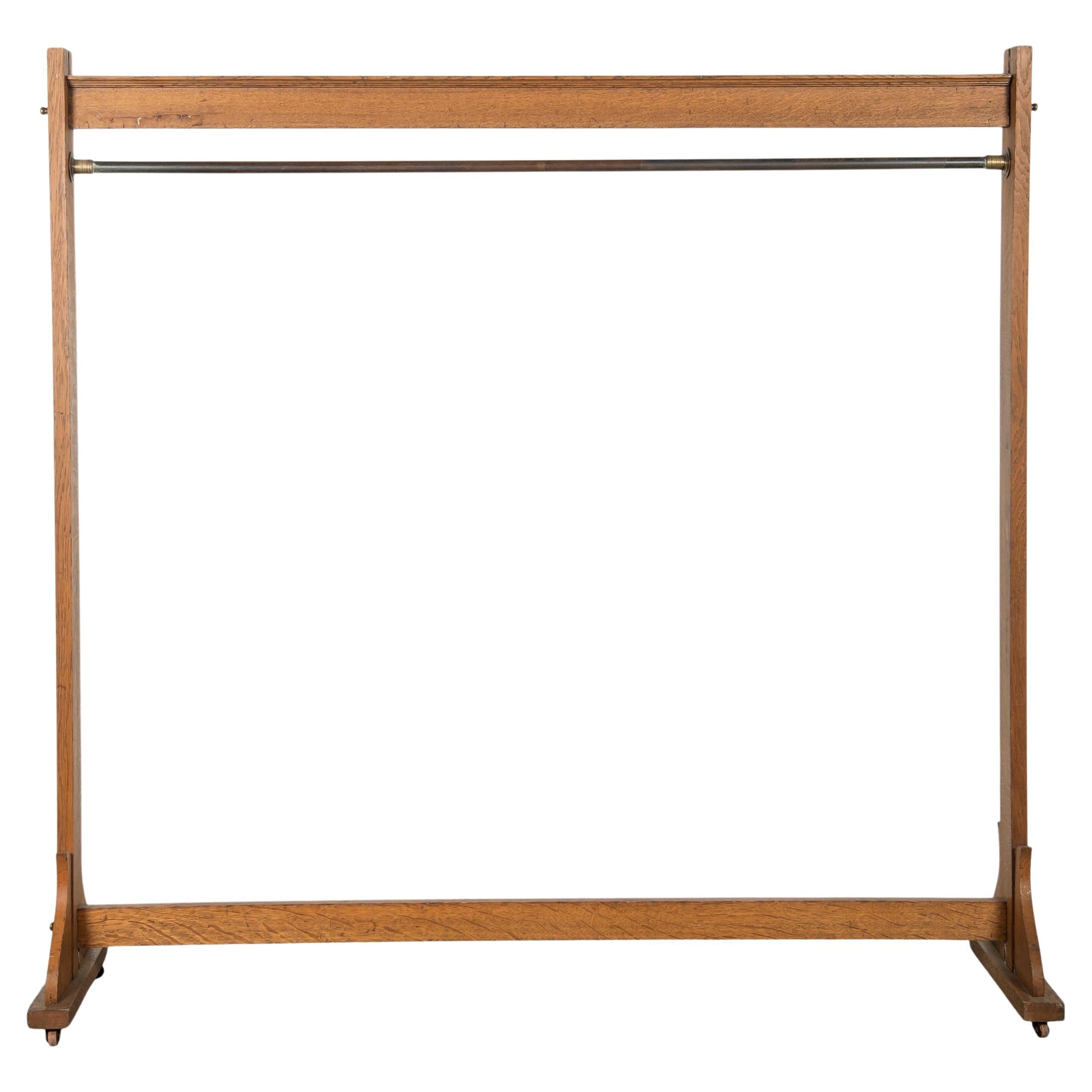 Vintage French Wooden Clothing Rack