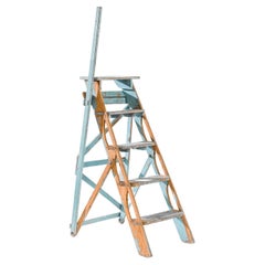 Vintage French Wooden Ladder