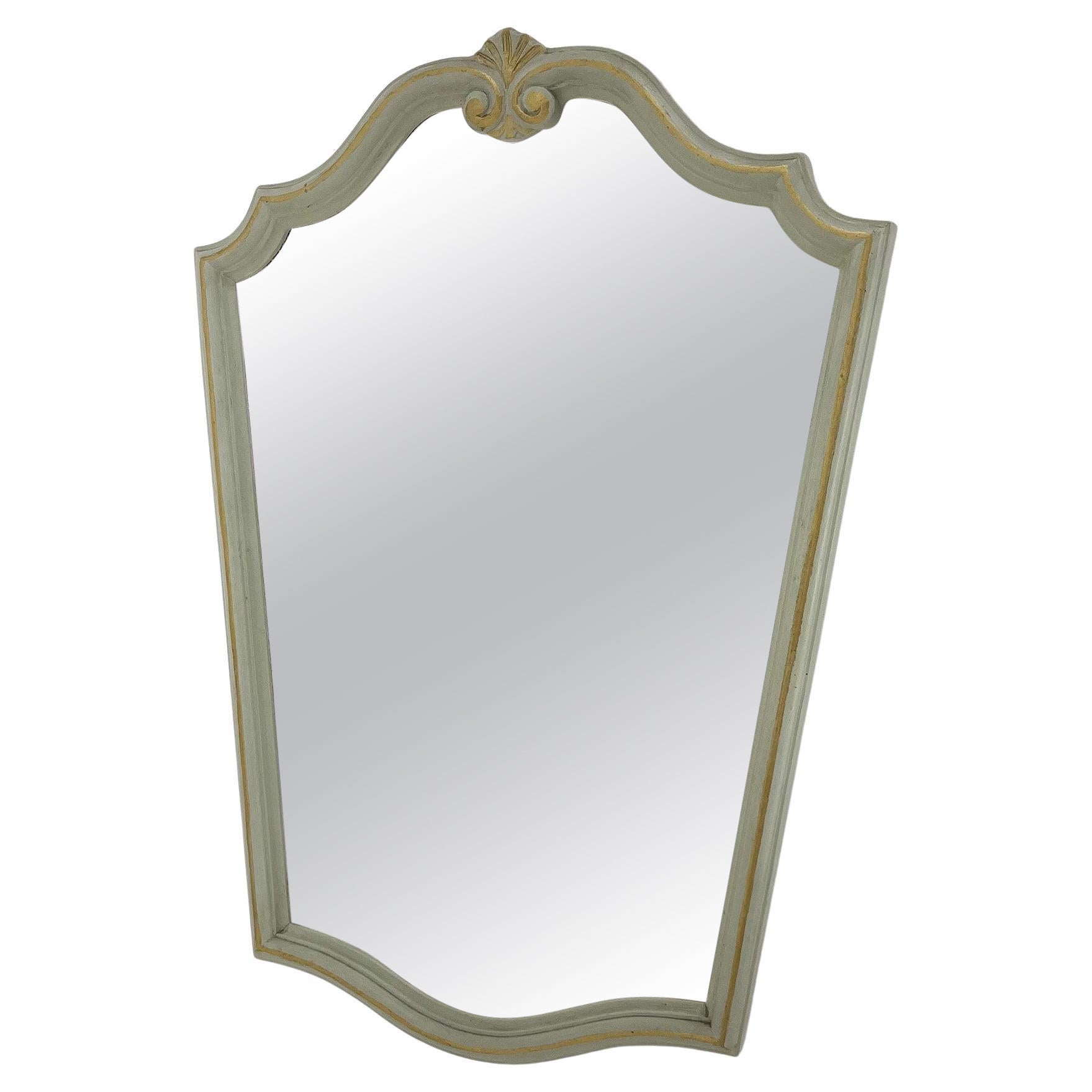 Miroir français vintage en bois, années 1970