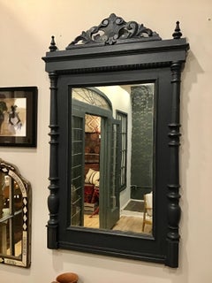 Vintage French Wooden Mirror