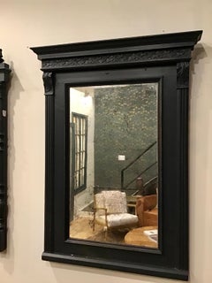 Vintage French Wooden Mirror