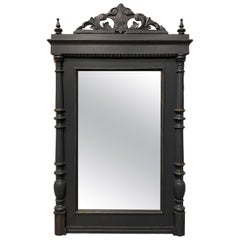Vintage French Wooden Mirror