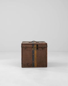 Vintage French Wooden Trunk