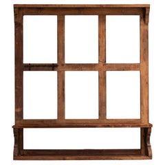 Antique French Wooden Wall Display Rack, 1920s