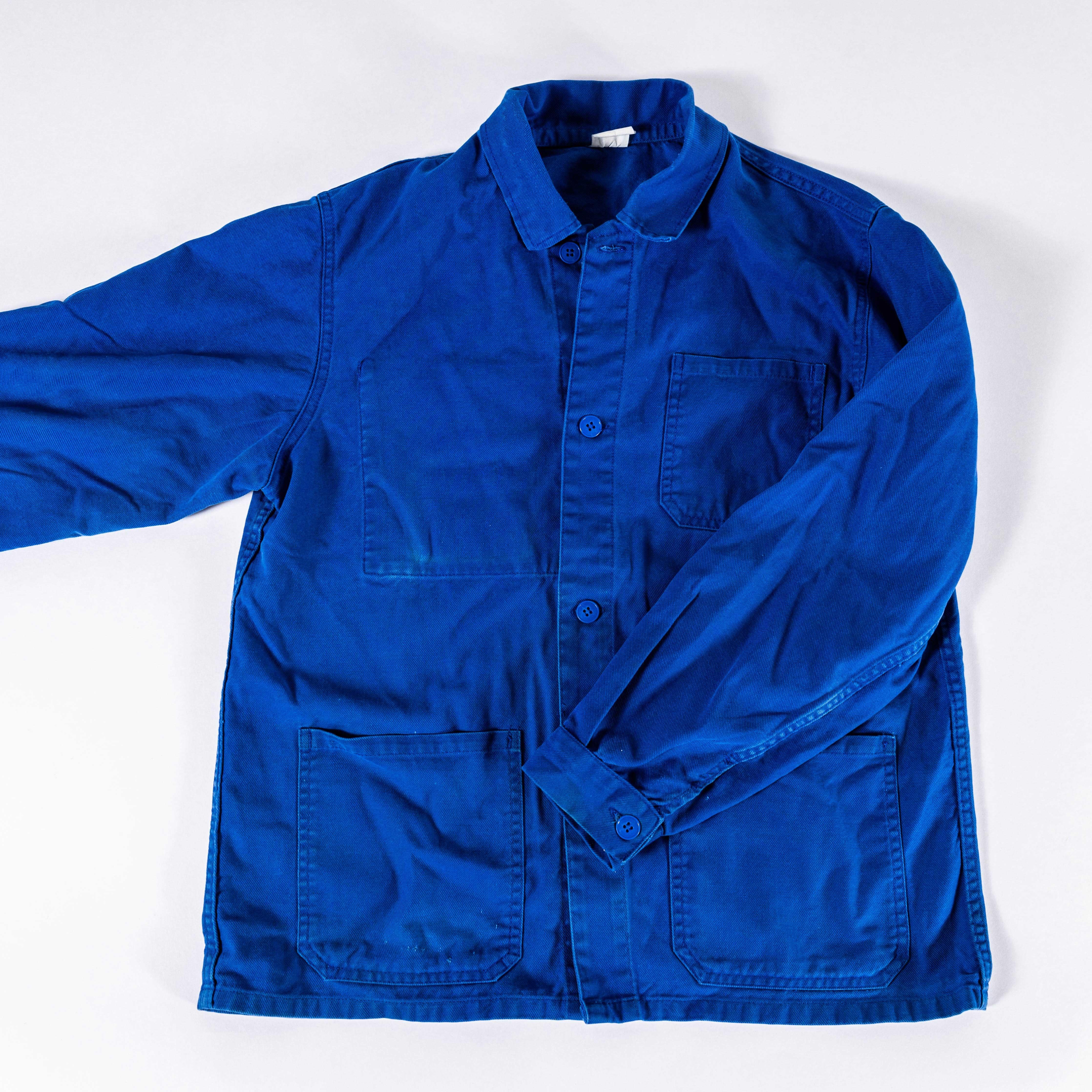 Vestes de travail françaises vintage Bleu de Travail - (Small) en vente 1