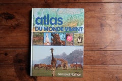 Vintage French World Atlas, Fernand Nathan 1982 — Geography Encyclopedia 2C165