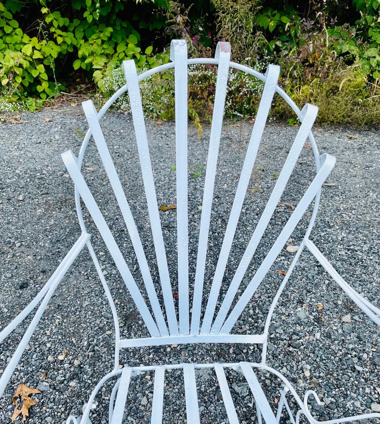 Wrought Chair Vintage French Wrought Iron Arm Chair For Sale at 1stDibs