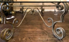 Vintage French Wrought Iron Coffee Table