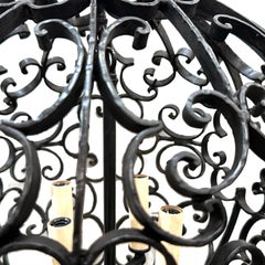 Vintage French Wrought Iron Lantern