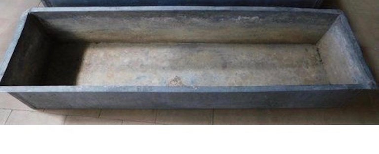 Vintage French Zinc Window Box Planter For Sale at 1stdibs