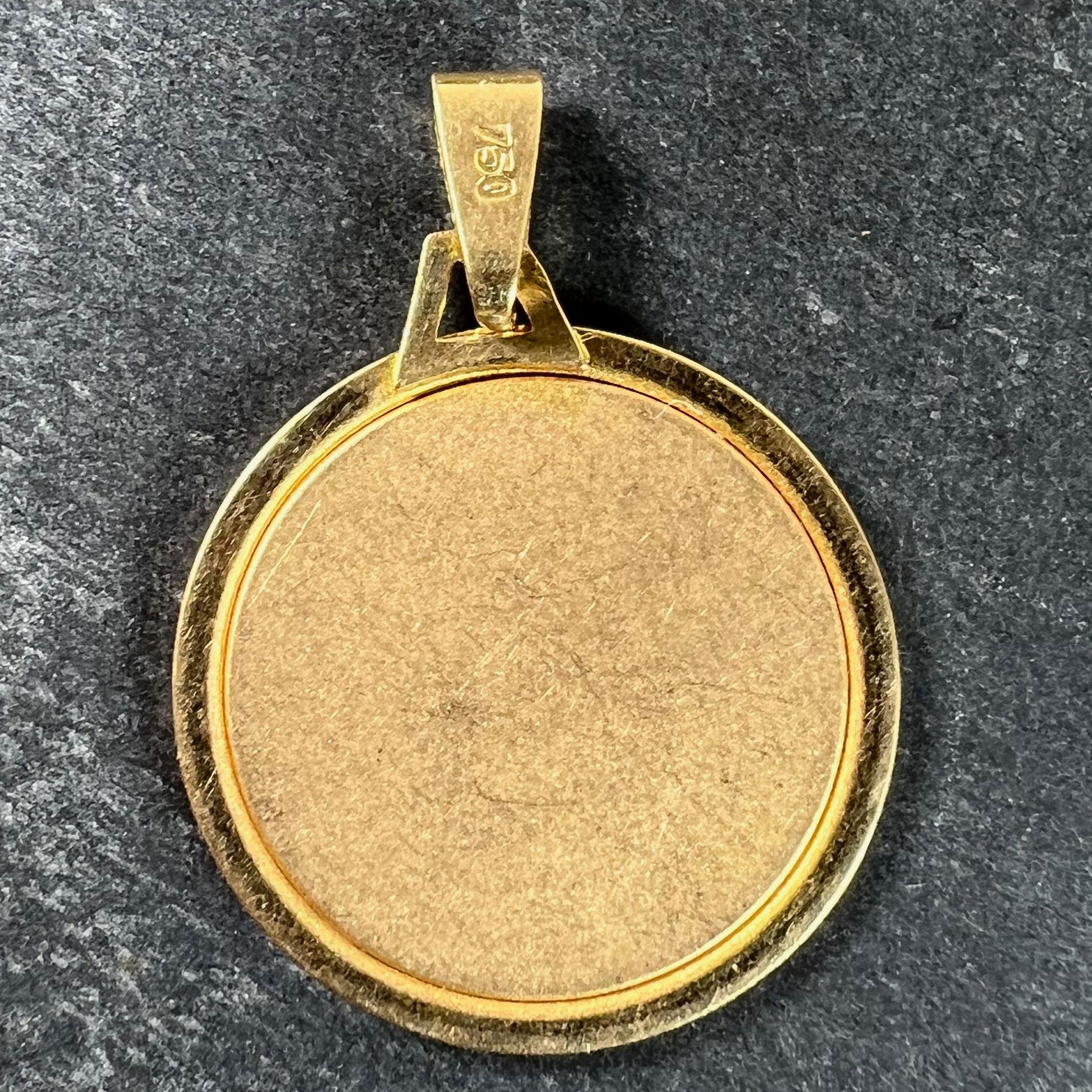 Ciondolo Charm d'epoca in oro giallo 18 carati con Zodiac Ares francese In condizioni buone in vendita a London, GB