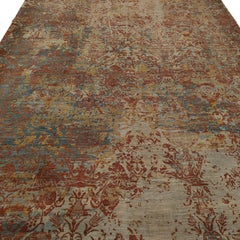Alfombra vintage de lana y seda Fabriano estilo Fresco de la Galería Alberto Levi