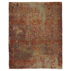 Vintage Fresco Style Fabriano Wool and Silk Rug by Alberto Levi Gallery