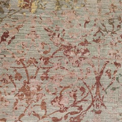 Vintage Fresco Style Siena Wool and Silk Rug by Alberto Levi Gallery