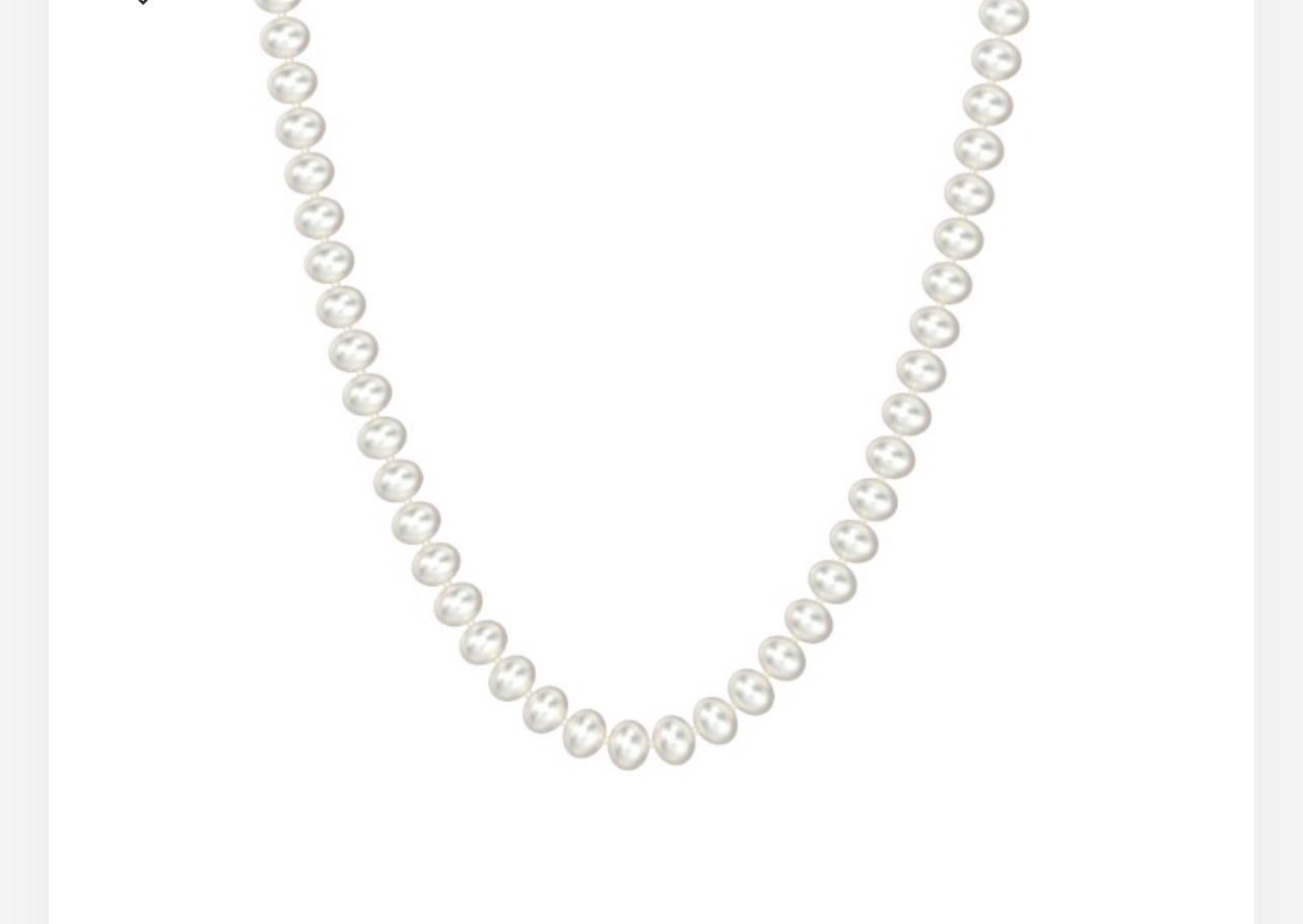 Diese wunderbare  Vintage Süßwasser Perle einzigen Strang Halskette Länge 16