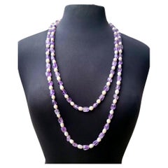 Vintage Freshwater Pearls and Amethyst Necklace