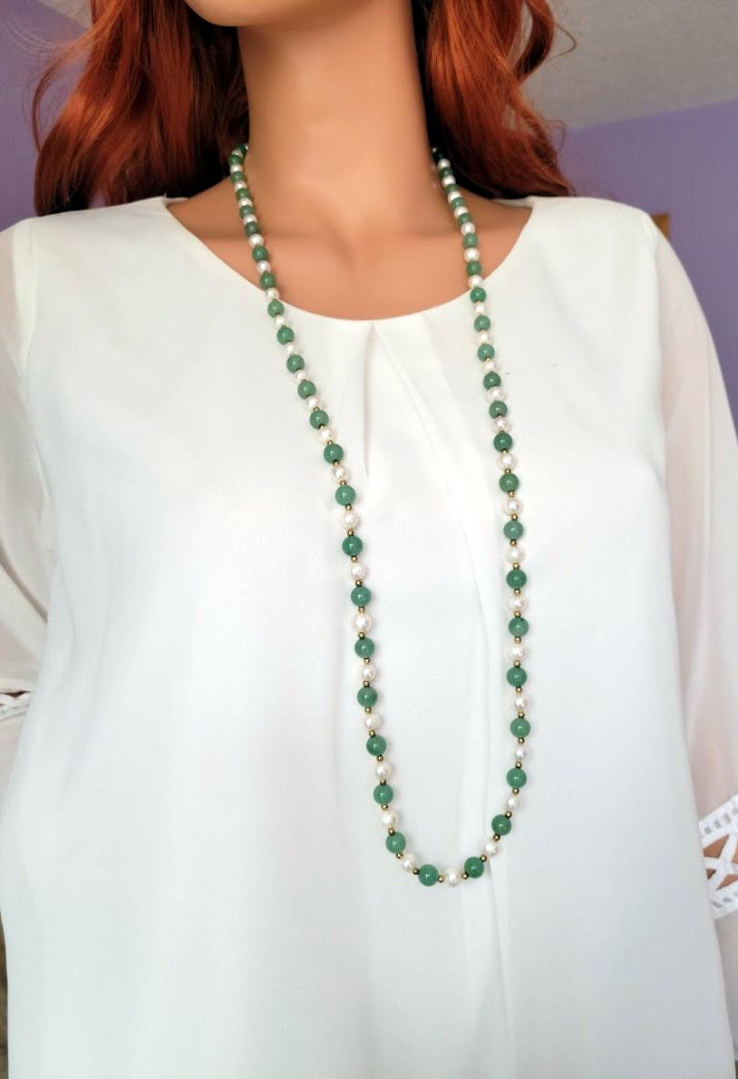 vintage jade necklace