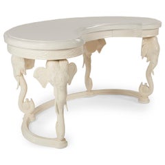 Vintage Fretwork Elephant Desk