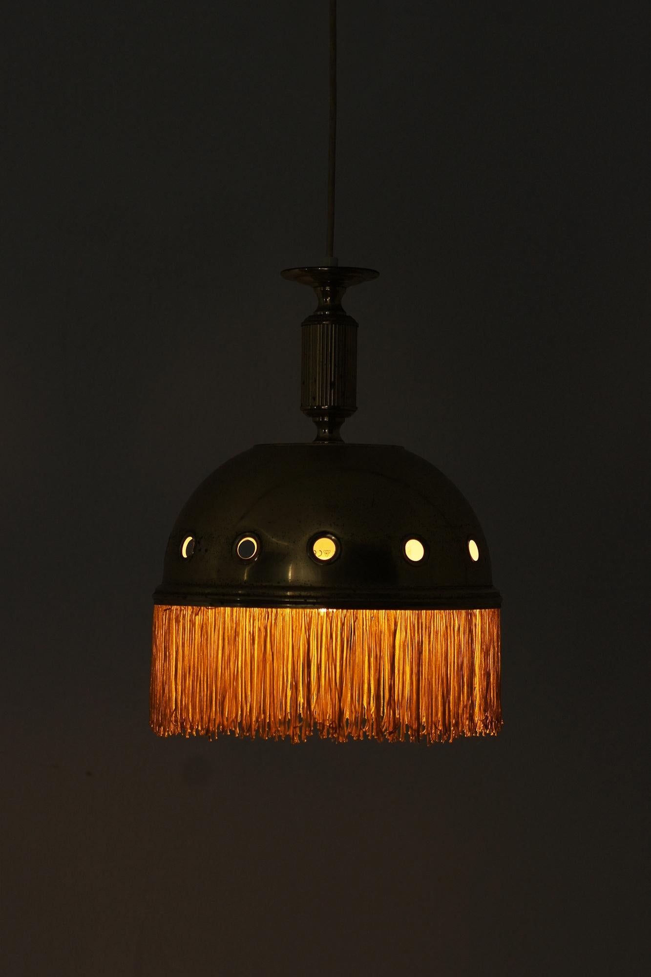 Vintage Fringe Lamp, Denmark, 1970s For Sale 1
