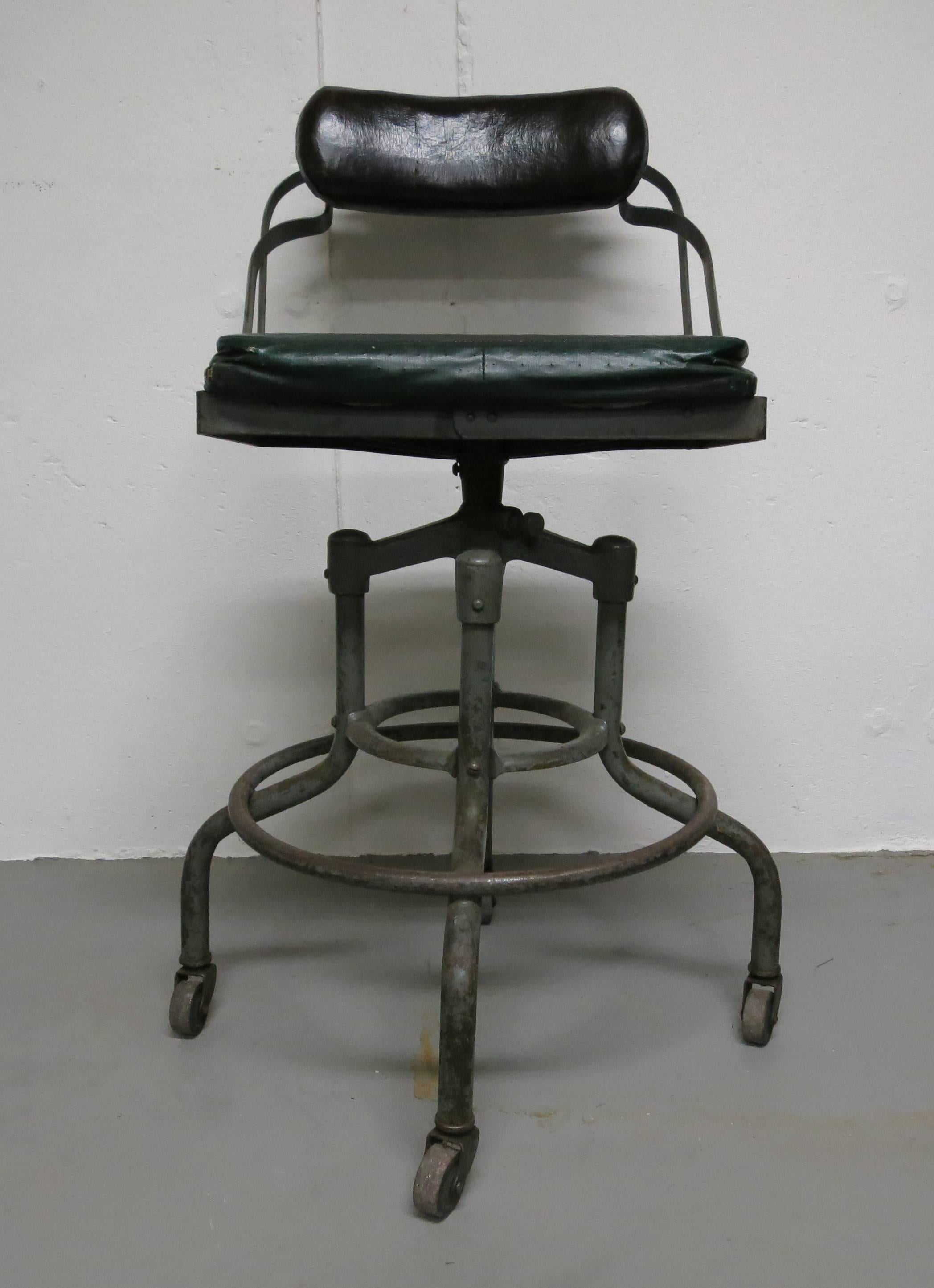 Vintage Fritz Cross Industrial Chair Stool St. Paul Minnesota 2