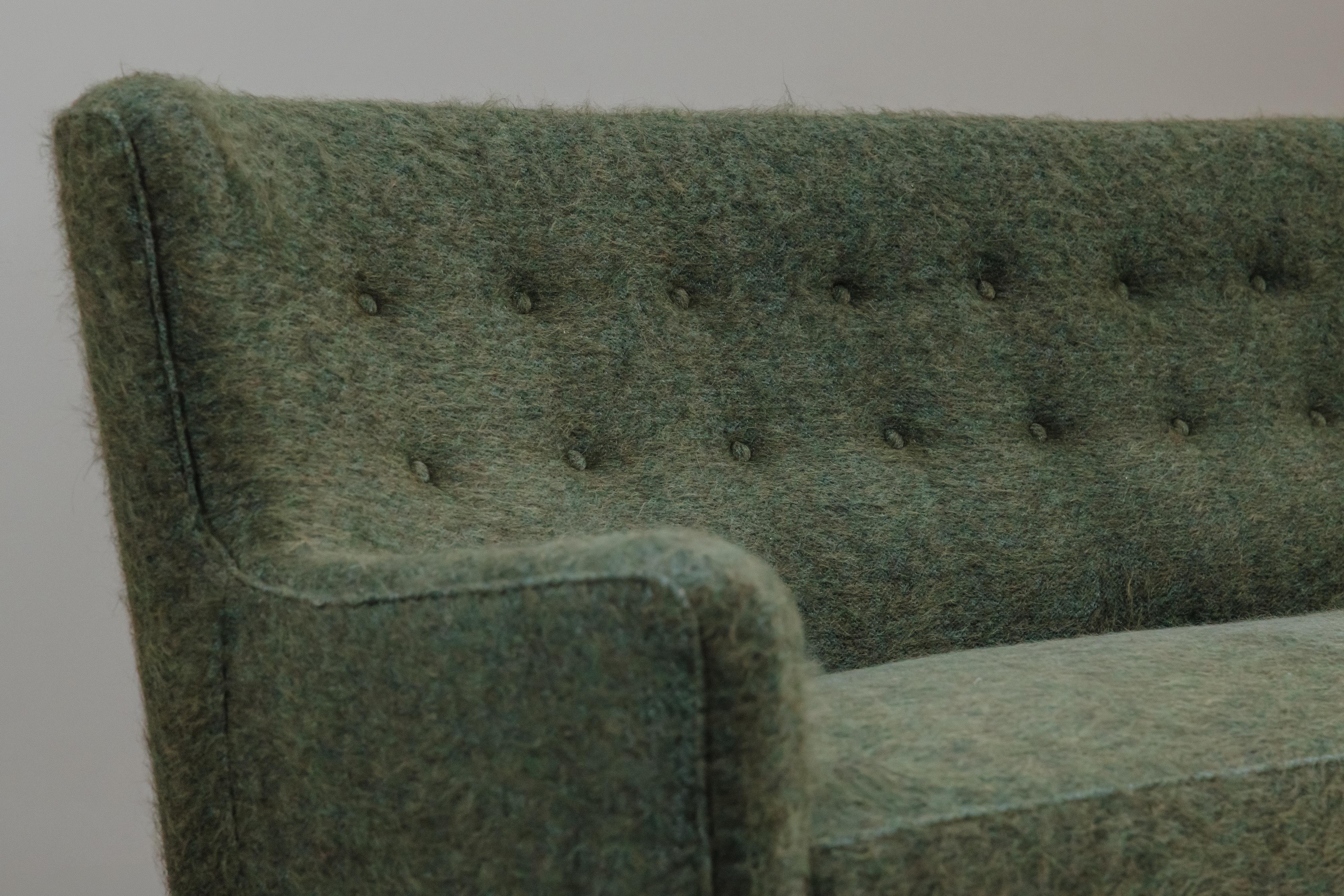 Vintage Fritz Hansen Sofa From Denmark, Circa 1950 In Good Condition For Sale In Nashville, TN
