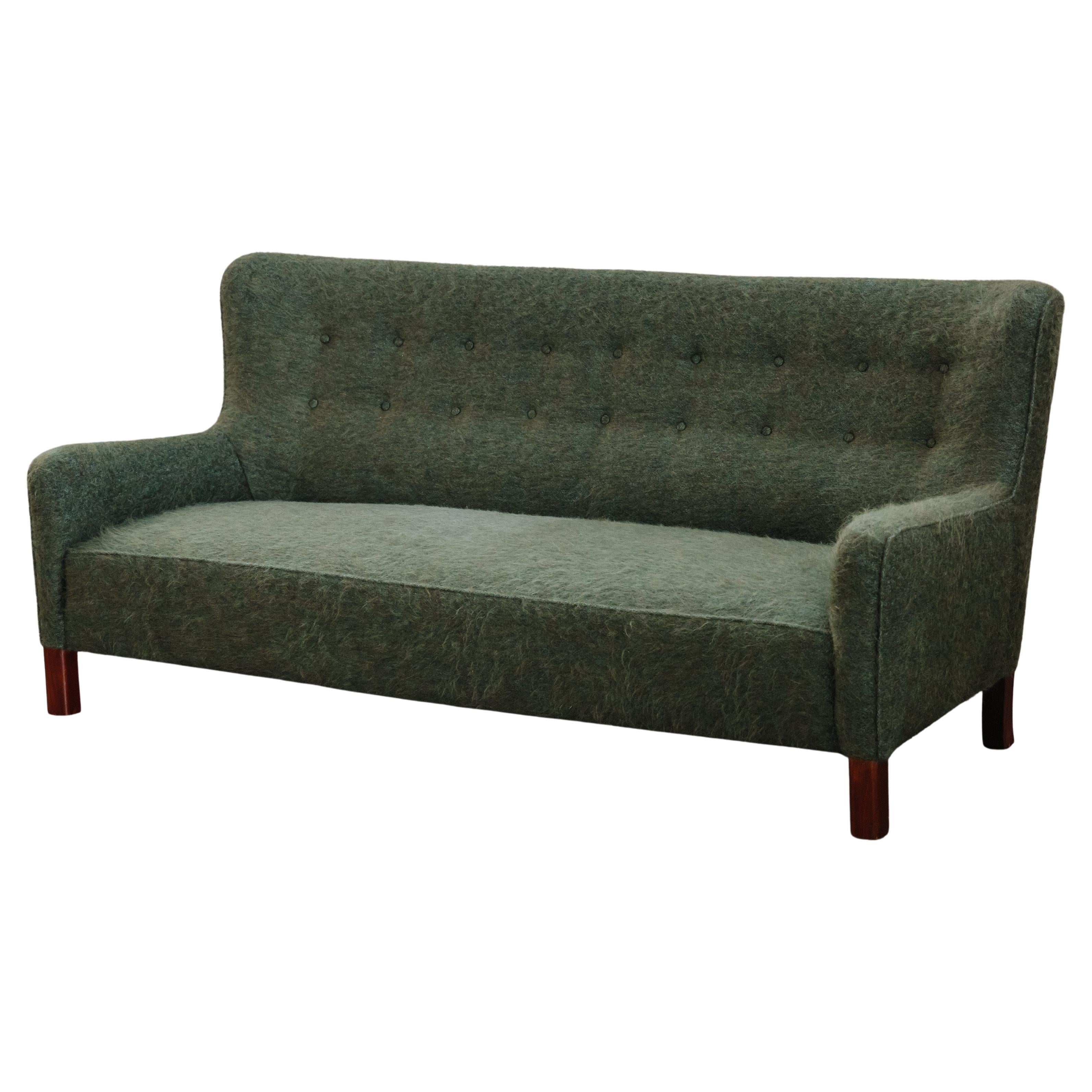 Vintage Fritz Hansen Sofa From Denmark, Circa 1950 For Sale