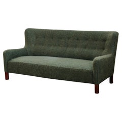 Vintage Fritz Hansen Sofa From Denmark, Circa 1950