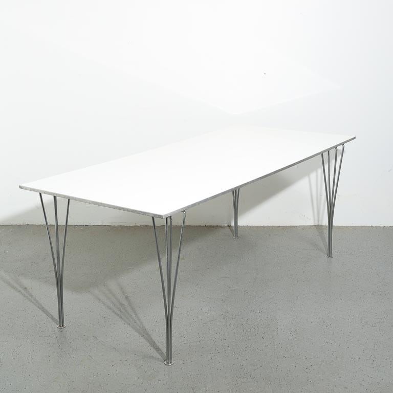 Vintage Fritz Hansen Span Leg Dining Table In Good Condition In Brooklyn, NY