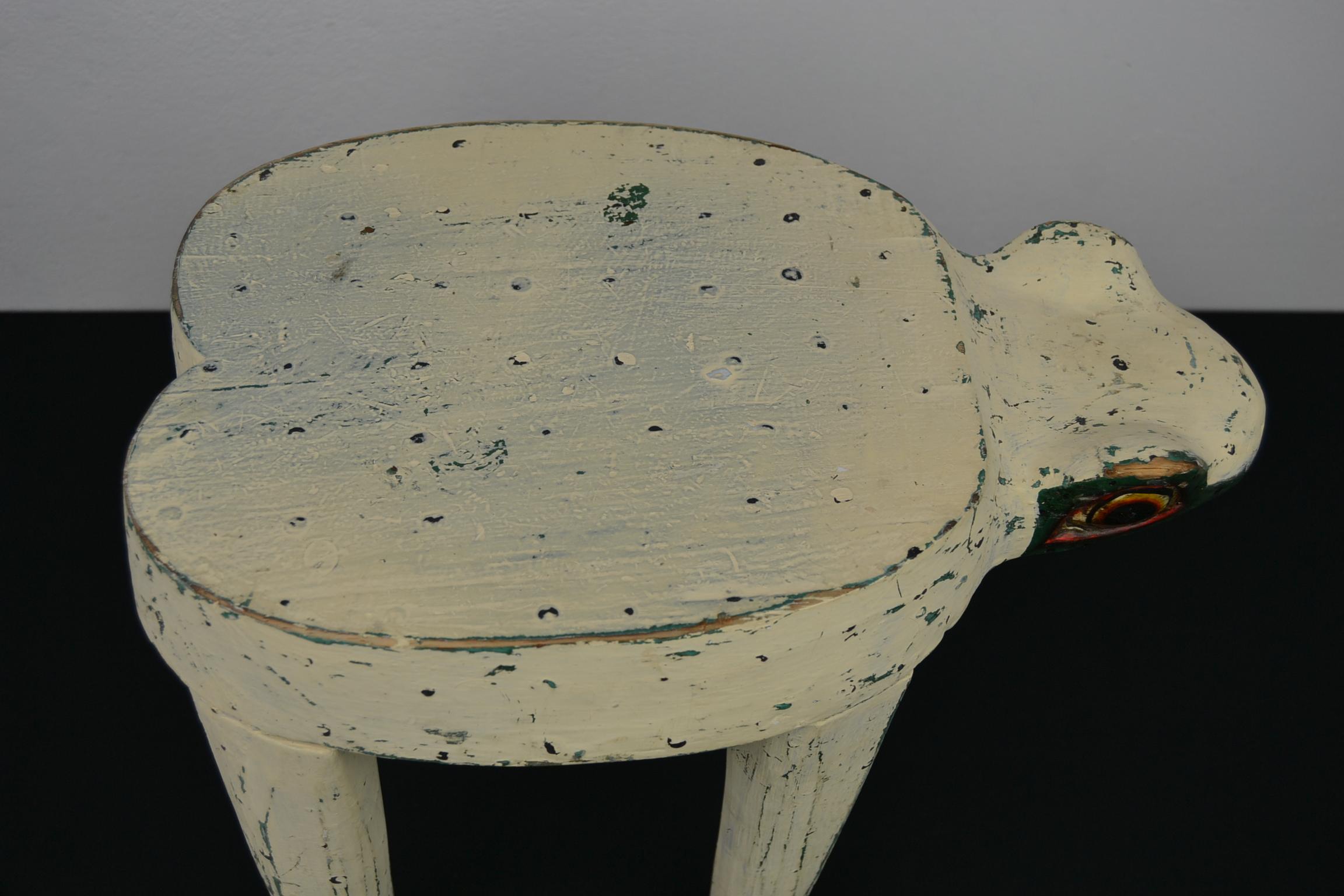 Vintage Frog Side Table or Child's Stool 1