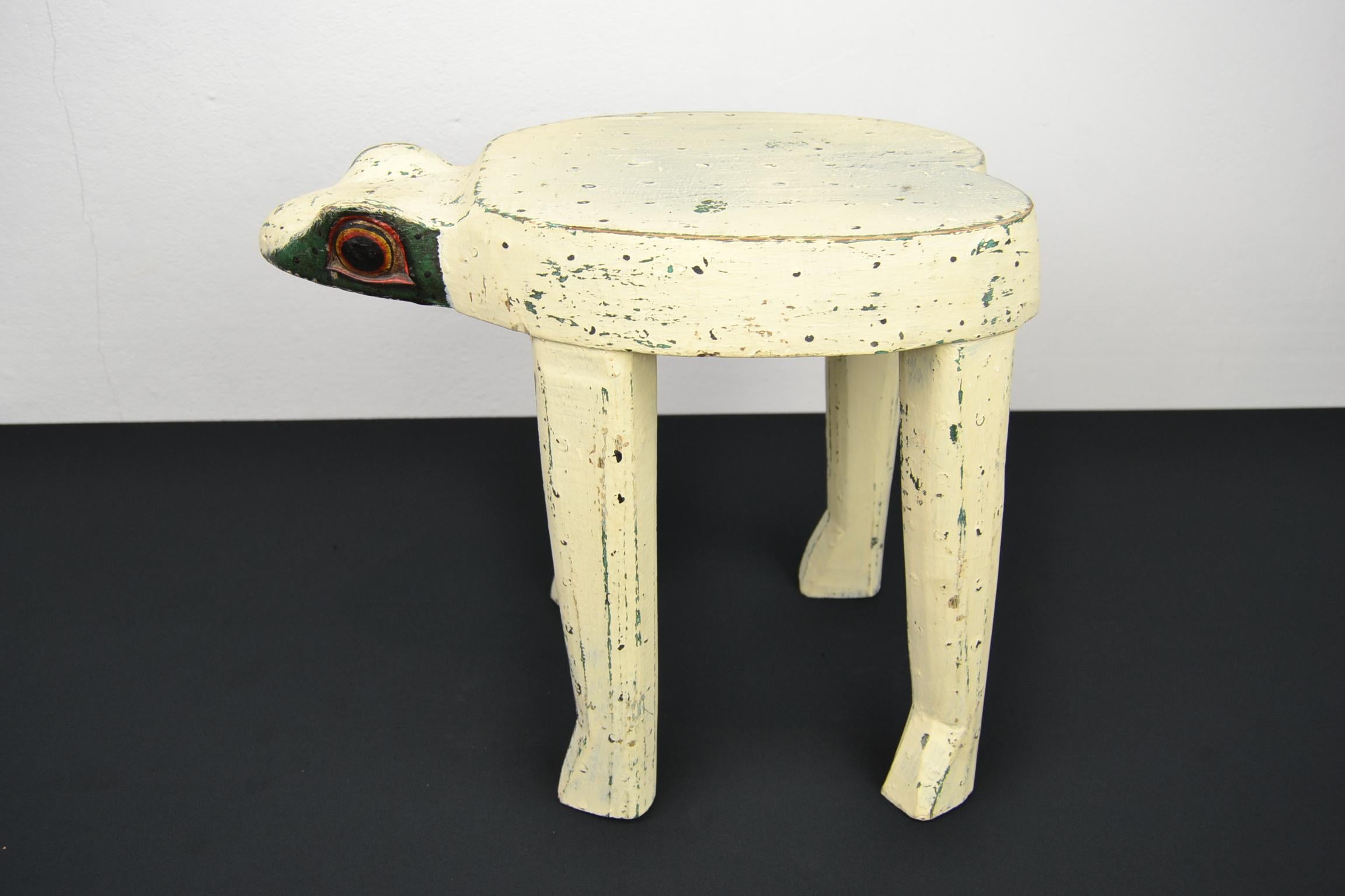 Vintage Frog Side Table or Child's Stool In Good Condition In Antwerp, BE