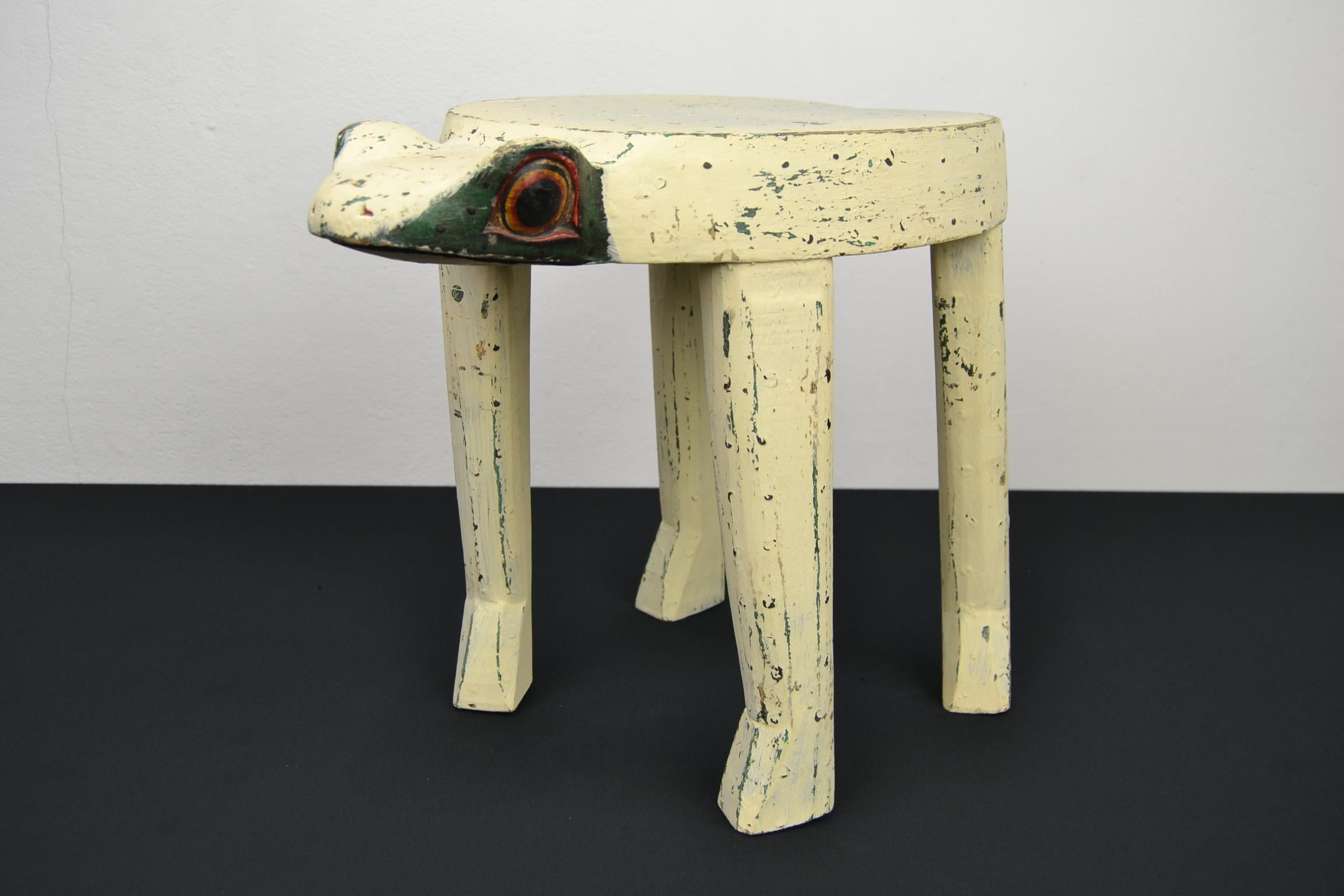 20th Century Vintage Frog Side Table or Child's Stool