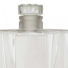 Vintage Frosted Glass Perfume Bottle