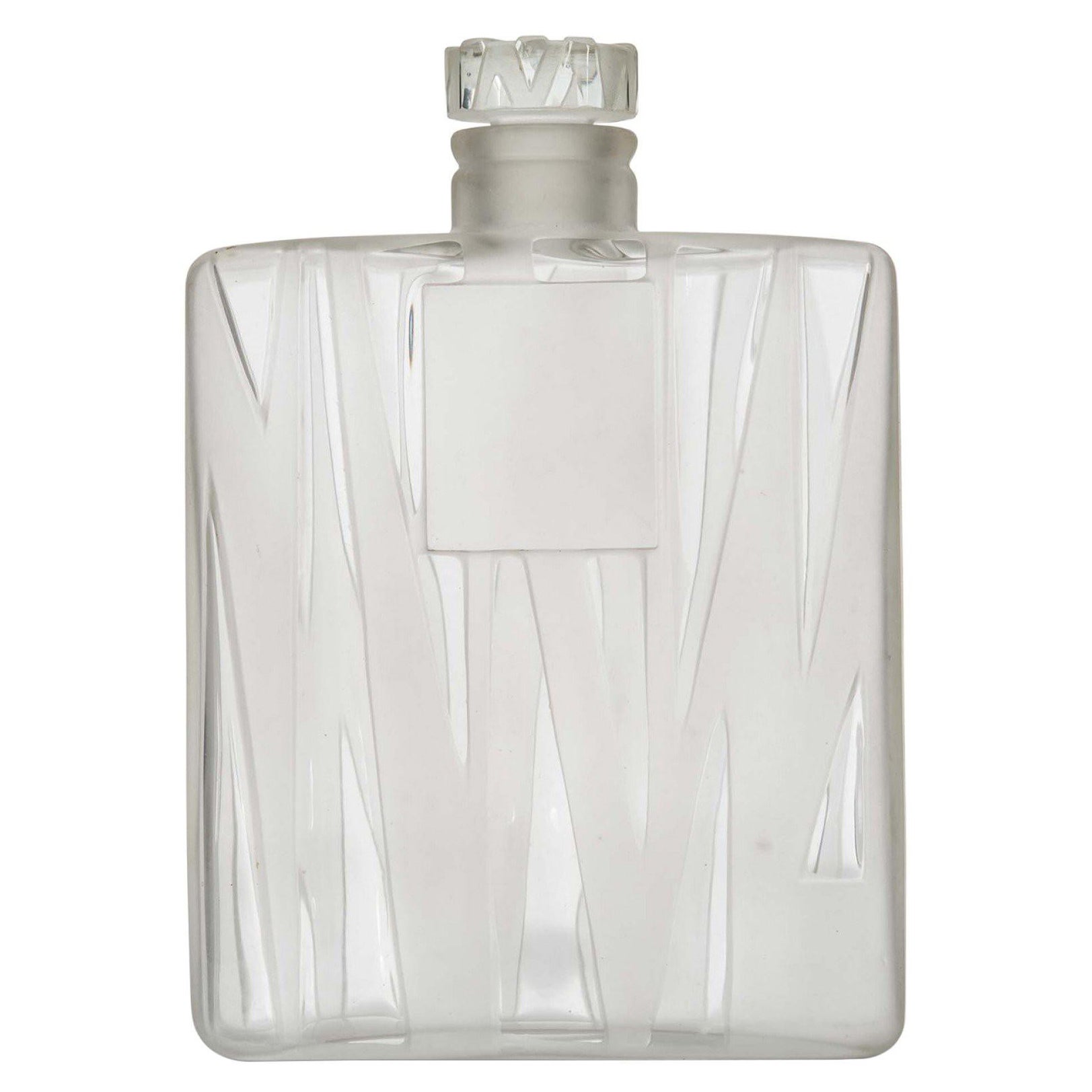 Vintage Frosted Glass Perfume Bottle