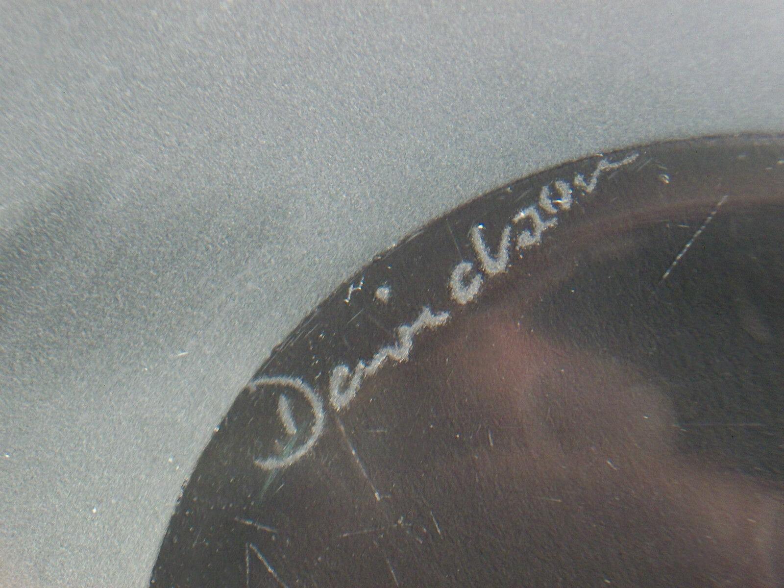 Dépoli Bol Vintage en verre dépoli de Studio Glass - Signé Davidson - Fin du 20ème siècle en vente